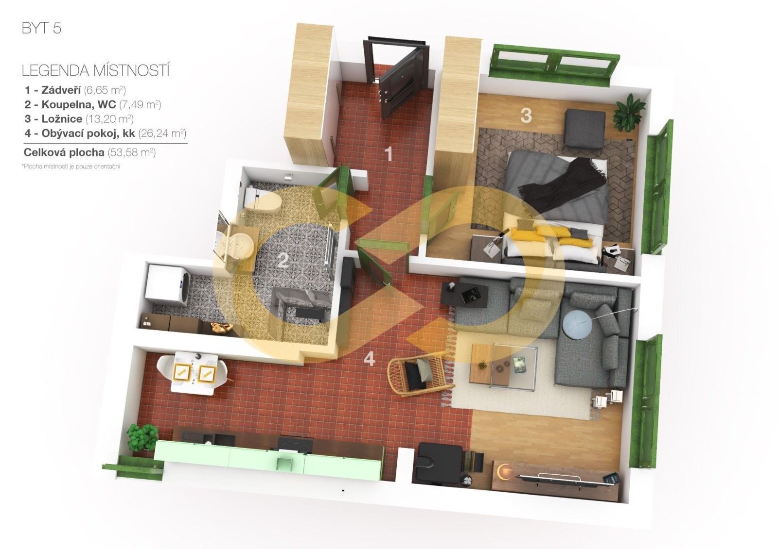 Prodej byt 2+kk - Bláhov, Stachy, 53 m²