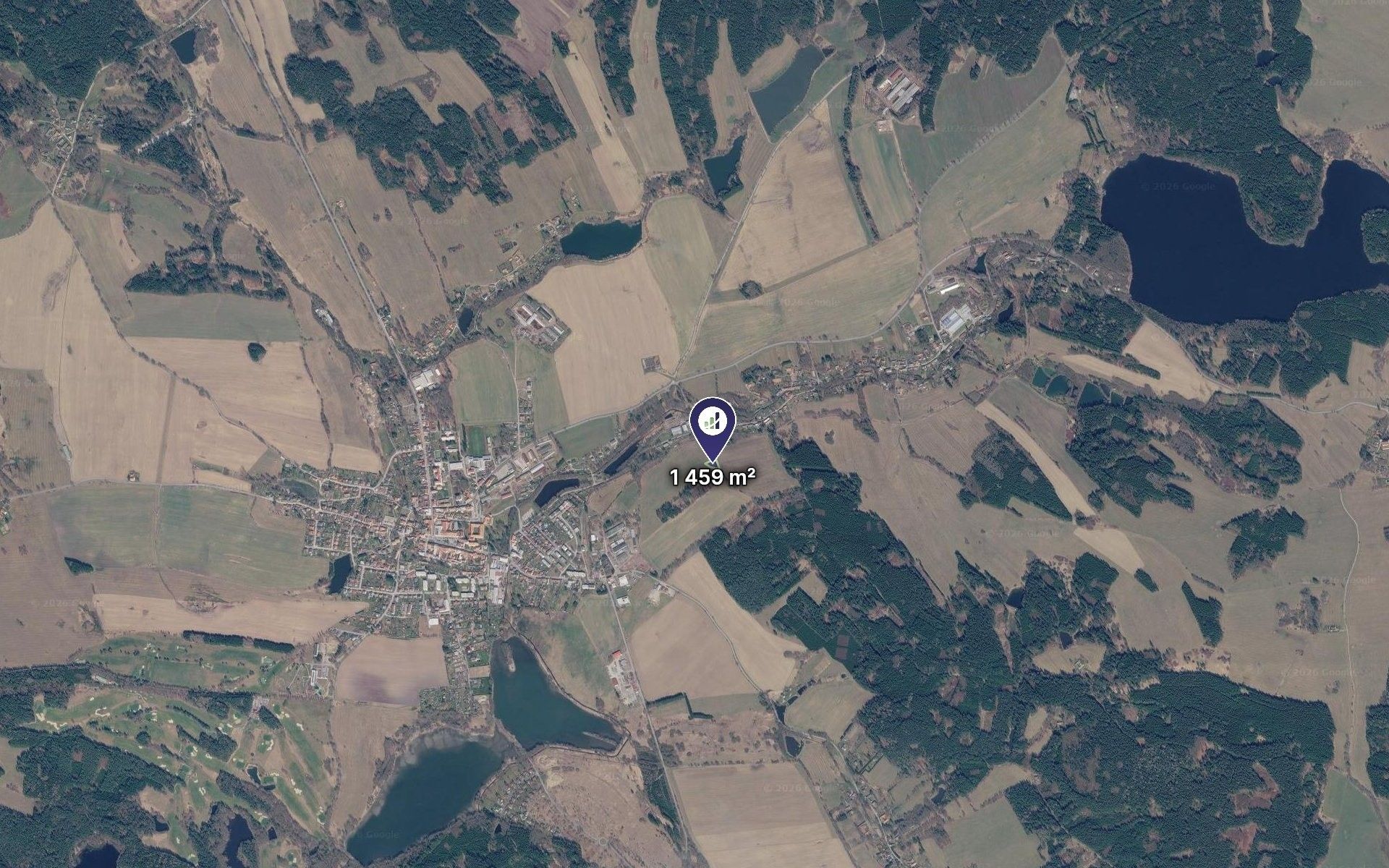 Louky, Nová Bystřice, 1 459 m² - 2