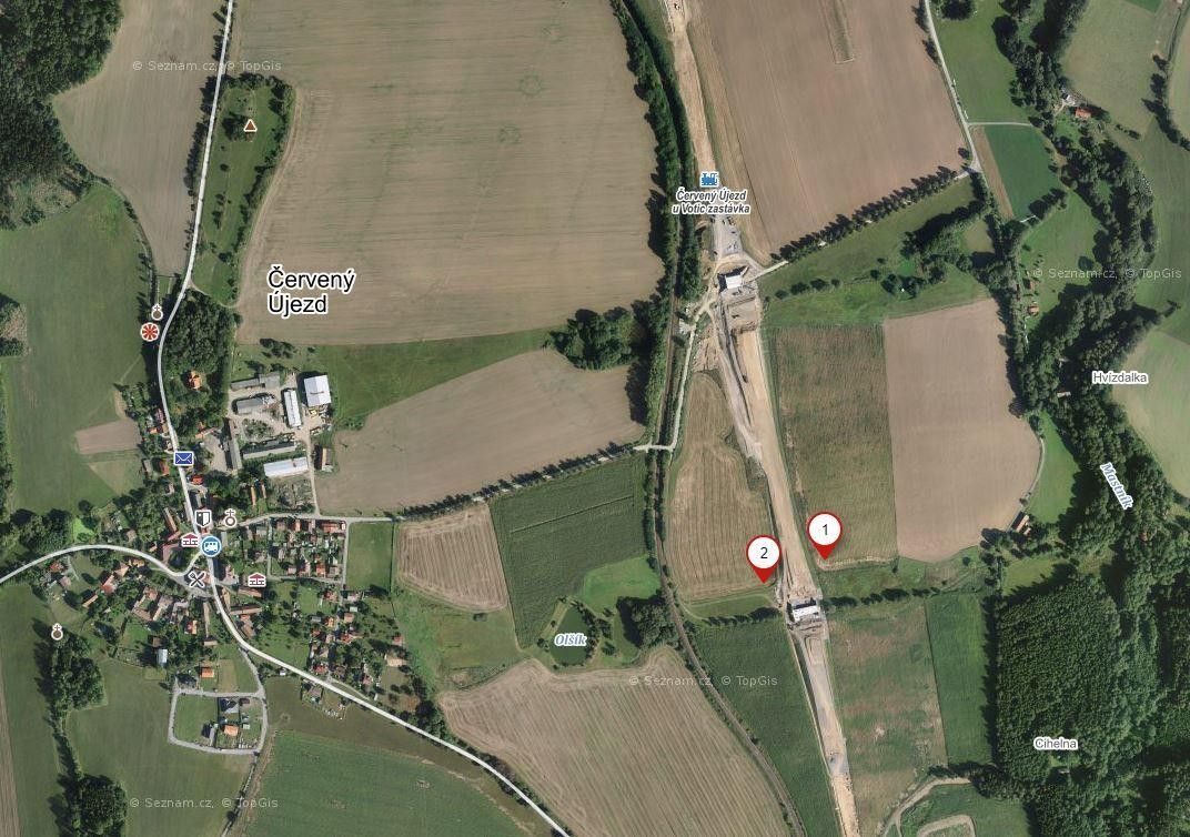Zemědělské pozemky, Červený Újezd, 5 663 m² - 2