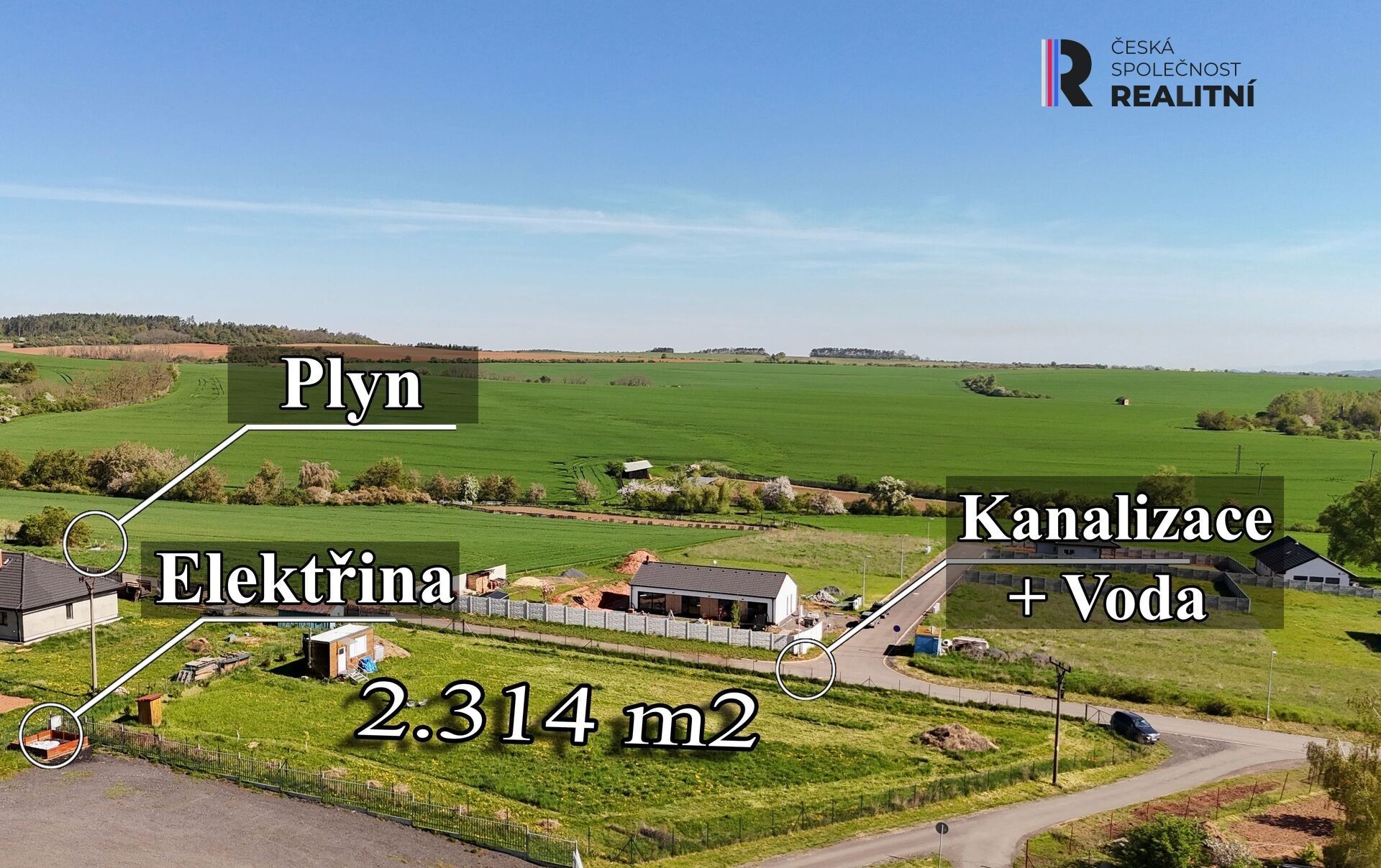 Pozemky pro bydlení, Kryry, 2 314 m²