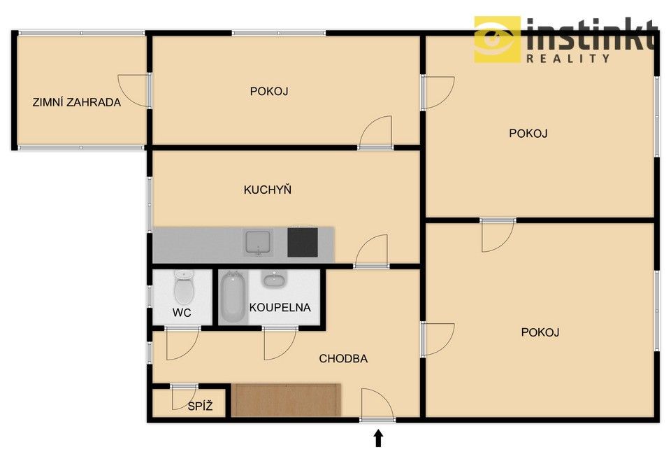 Pronájem byt 3+1 - Horská, Ostrov, 80 m²