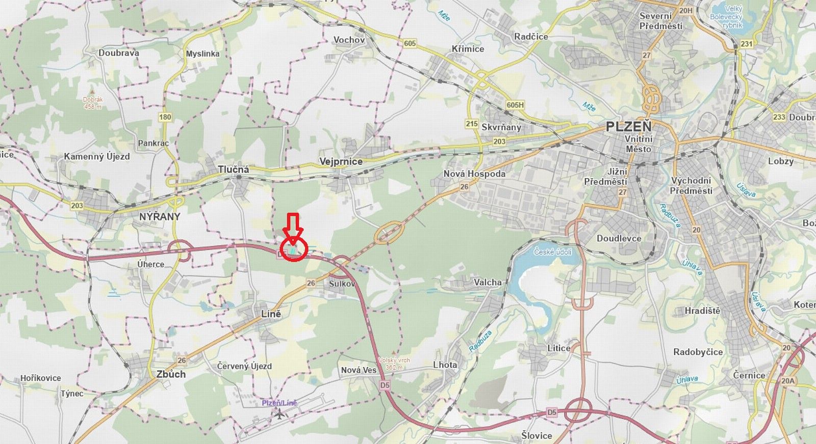 Les, 425 m²