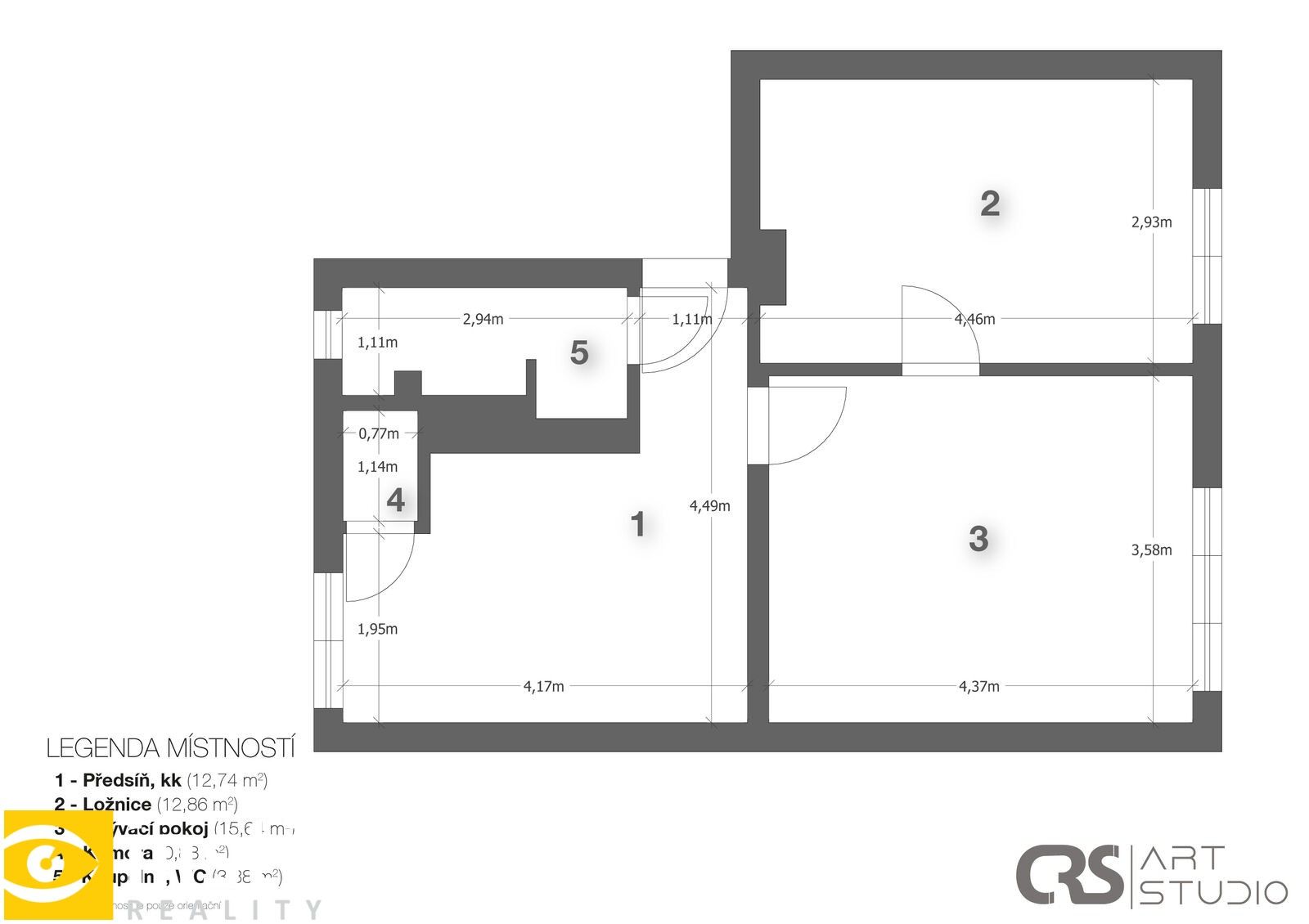 2+1, Strážov, 46 m² - 2