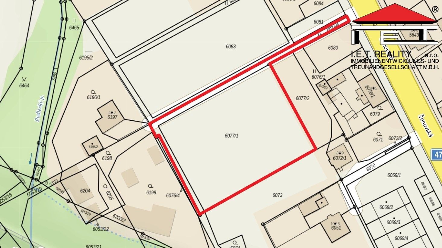 Pozemek pro bydlení · 3 054 m² · Šenovská, Ostrava - 4