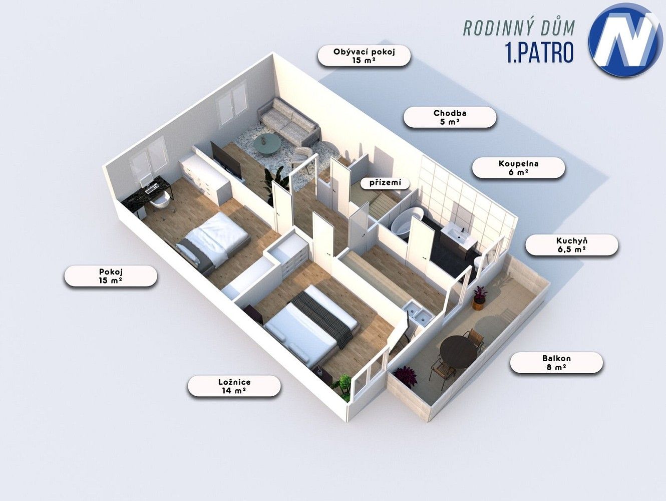 Rodinný dům · 139 m² · Nebahovy - Jelemek, okres Prachatice, Jihočeský kraj - 4