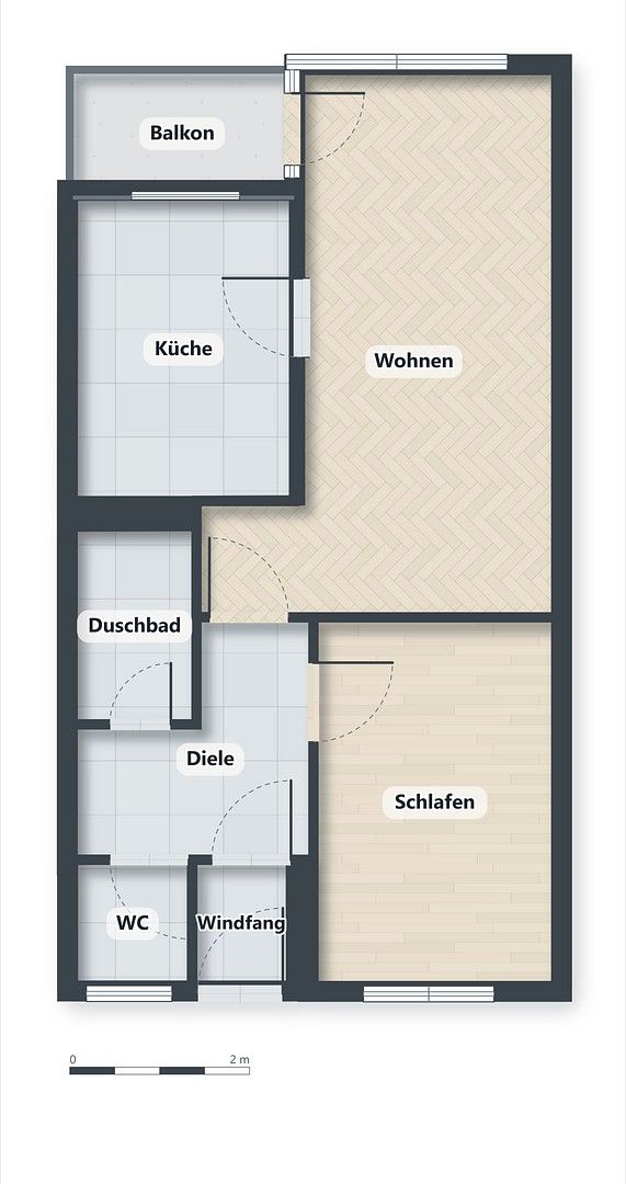 2+1, , Bavorsko, 53 m² - 2