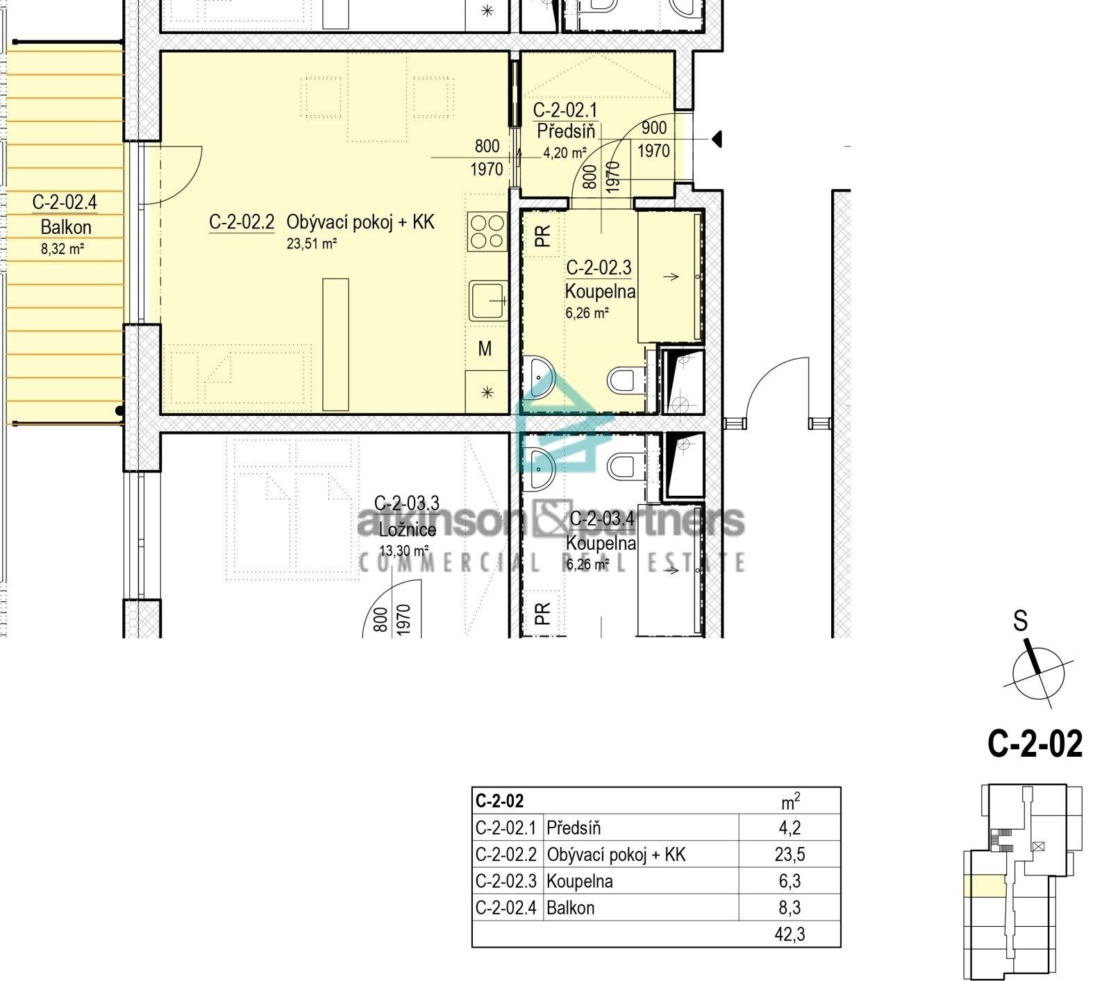 Prodej byt 1+kk - Hluboká nad Vltavou, 42 m²