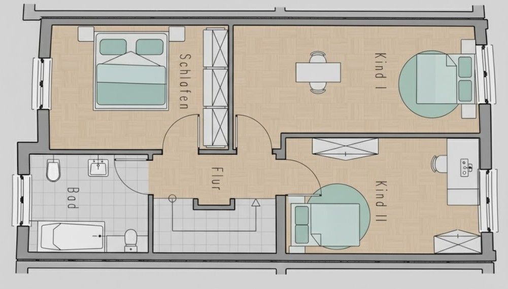Rodinné domy, , Hessen, 160 m² - 1