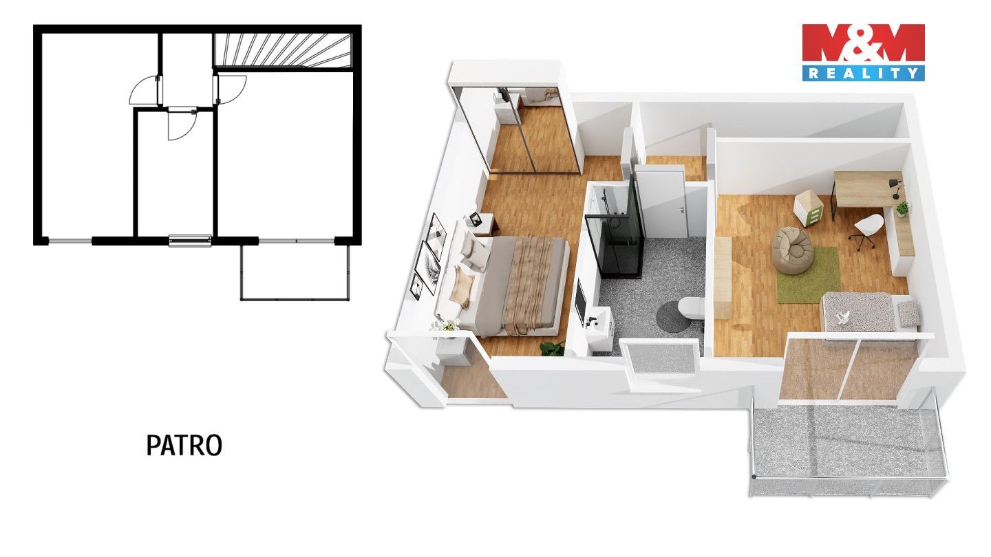 Byt 3+kk · 84 m² · Klínec - 4