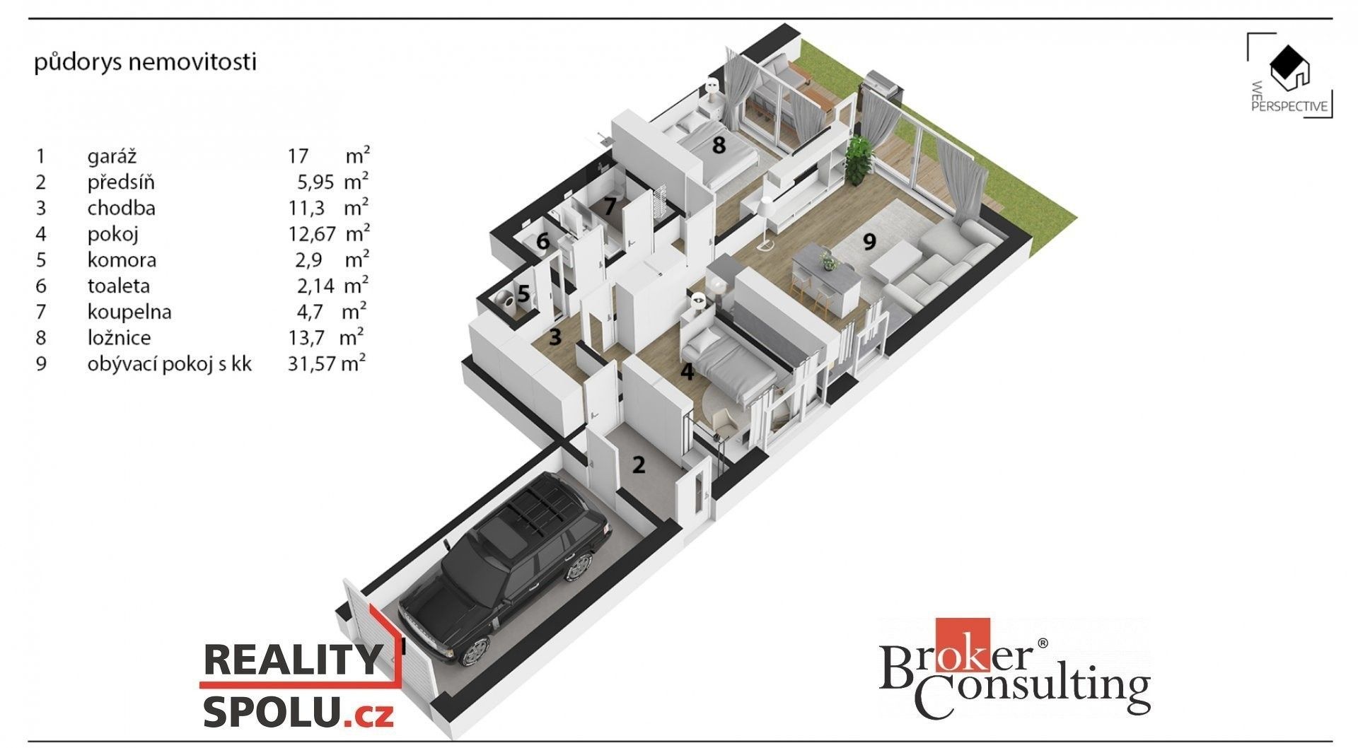 4+kk, Buková,Hradec Králové, 149 m² - 2