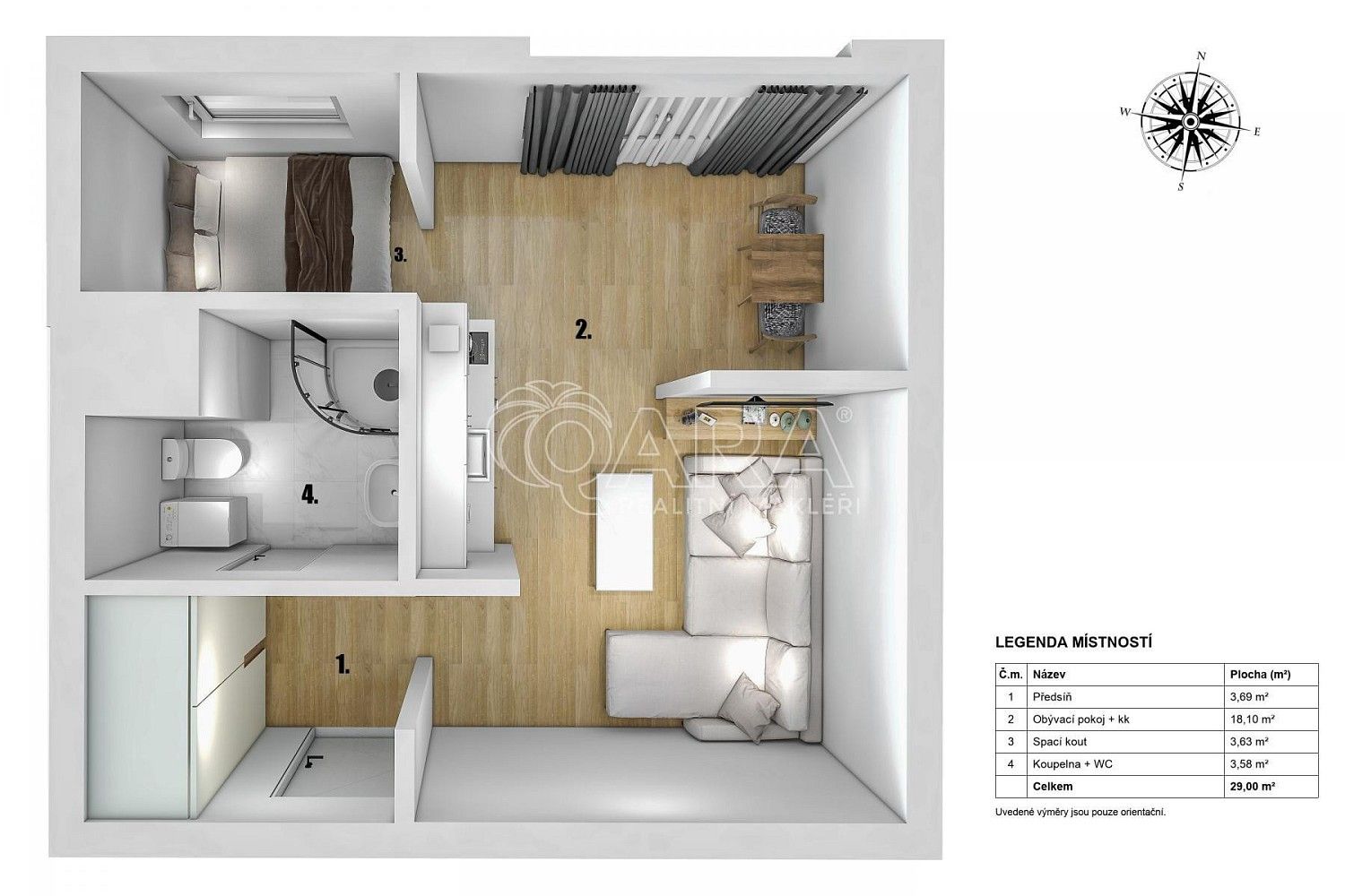 Byt 1+1 · 29 m² · Brodského, Praha 4 - Chodov - 4