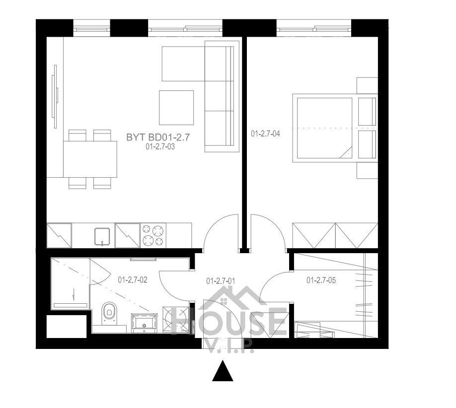 Byt 2+kk · 54 m² · U Engerthu, Kladno - 3