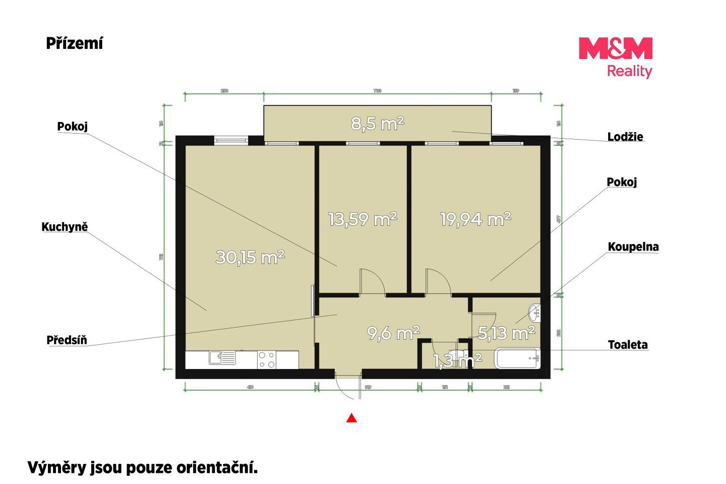 Pronájem byt 3+kk - Jižní Svahy, Vejprnice, 79 m² - 2