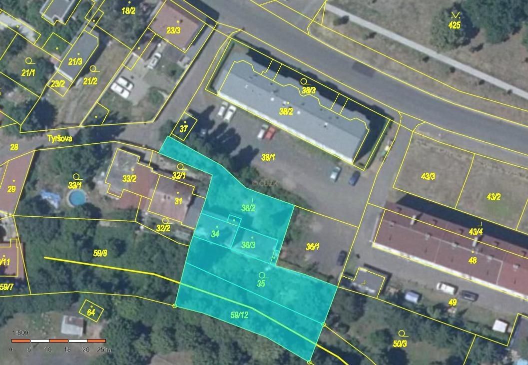 Prodej pozemek pro bydlení - Tyršova, Dubí, 1 223 m²