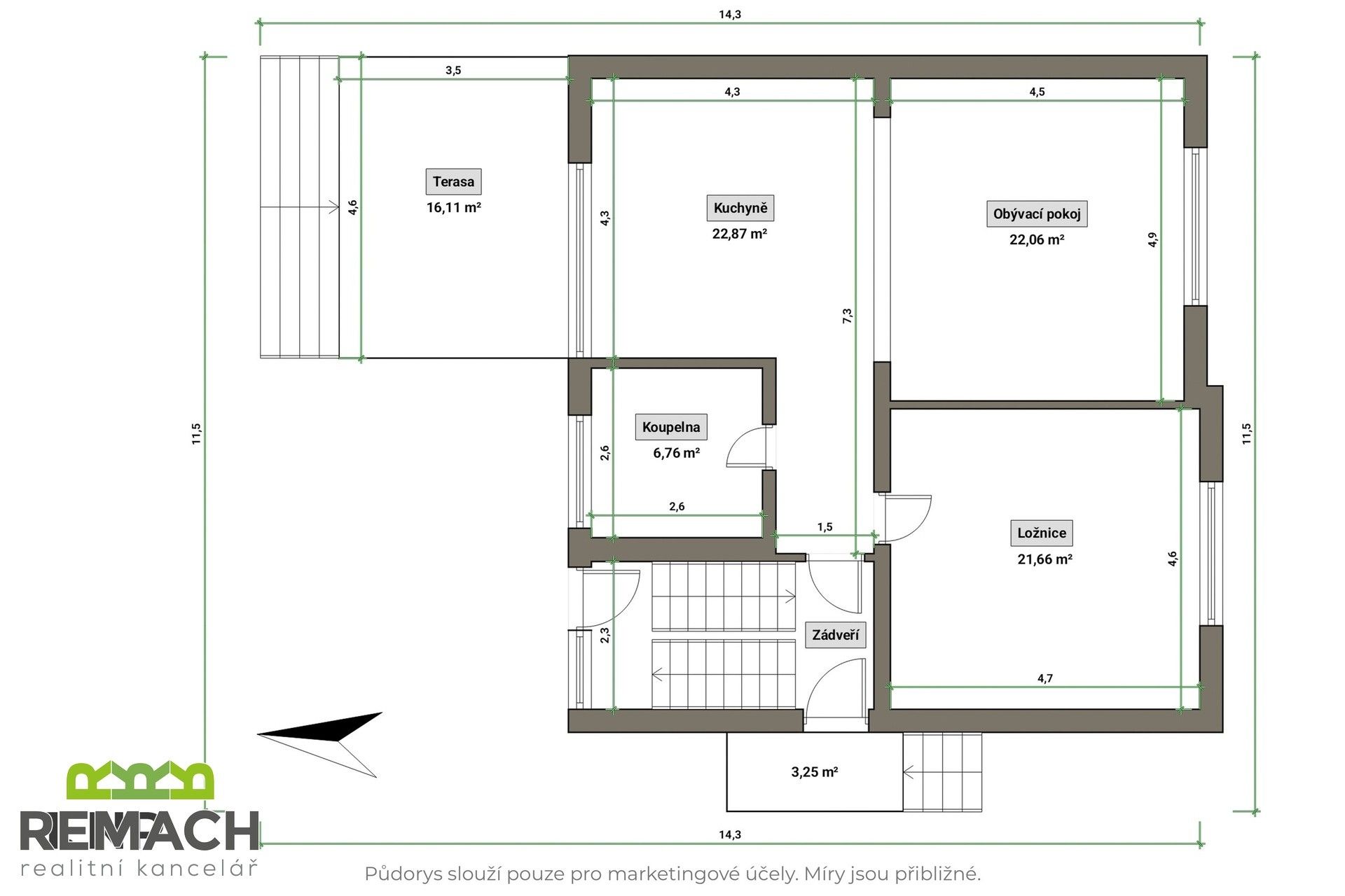 Rodinné domy, Seifertova, Staré Město, 148 m² - 2
