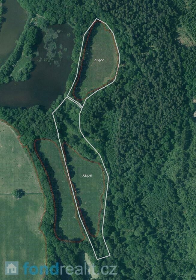 Prodej zemědělský pozemek - Branná, Třeboň, 77 m²