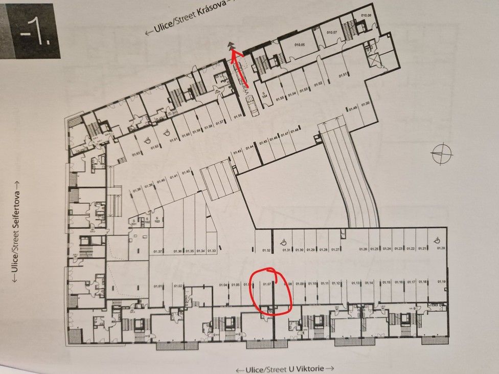 Garáže, Krásova, Praha, 15 m²