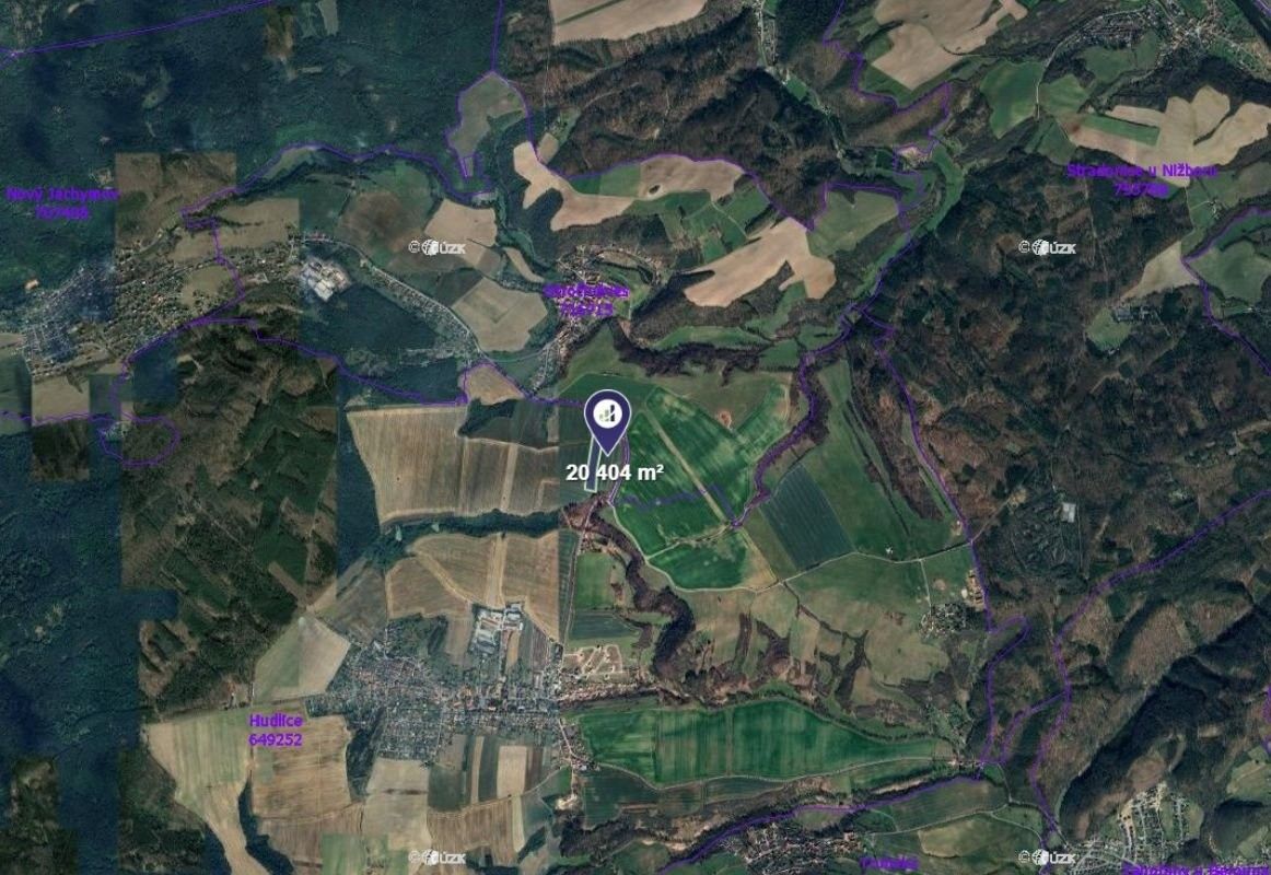 Prodej zemědělský pozemek - Hudlice, 20 404 m²