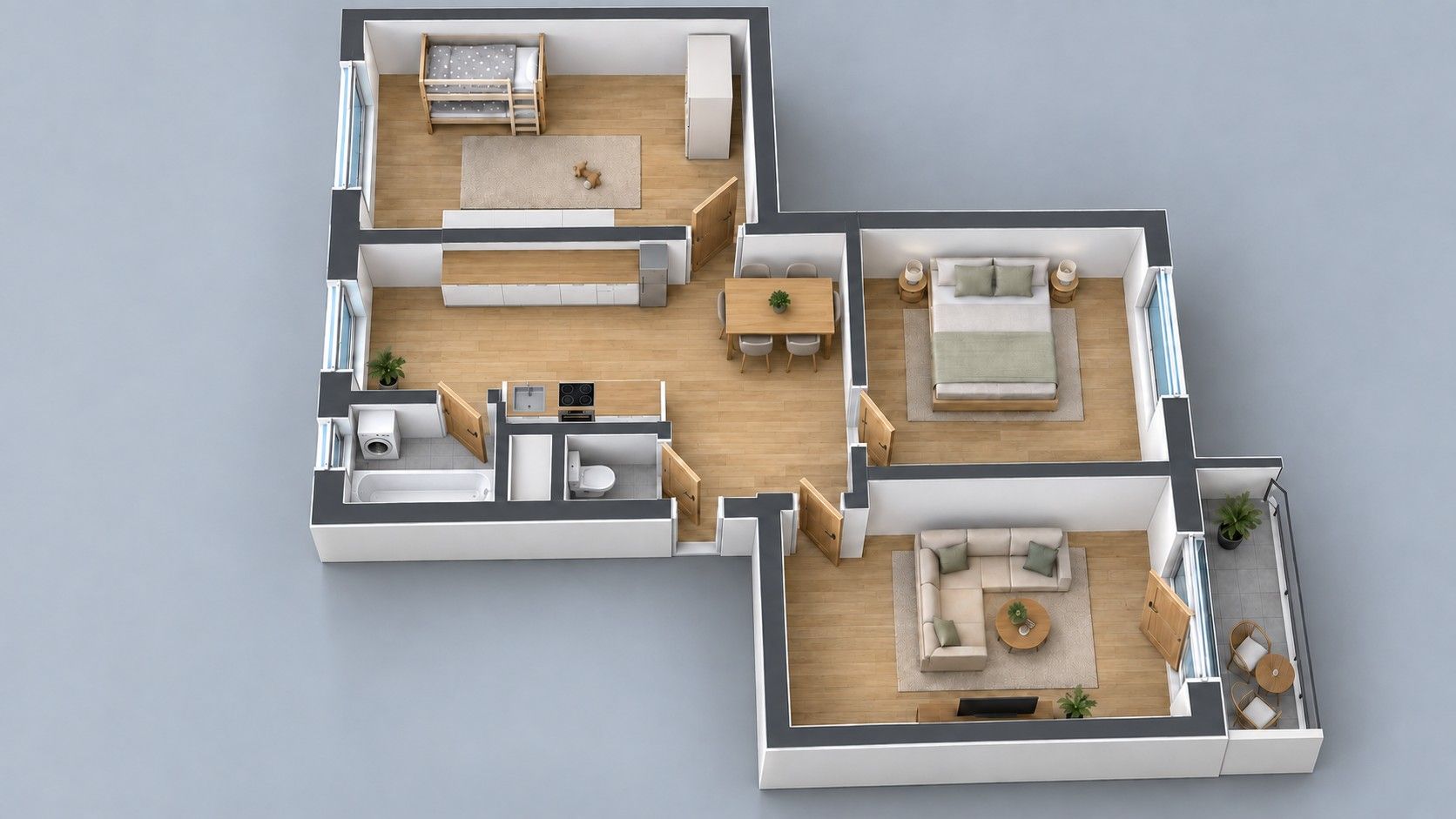 3+1, Ludvíka Svobodu, Poprad - Poprad, Prešovský kraj, 65 m² - 2