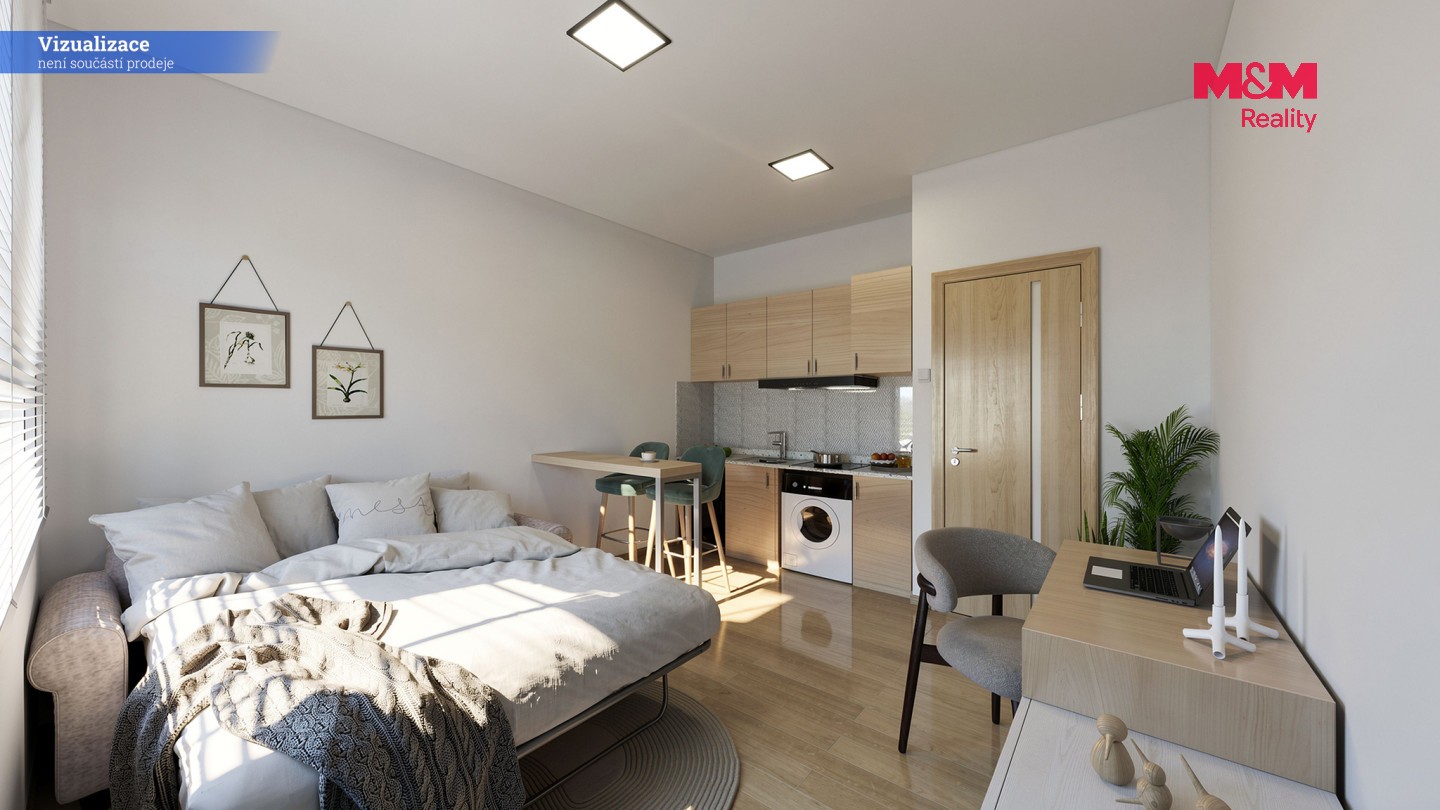 Byt 1+kk · 19 m² · U Vlastního krbu, Teplice - 3