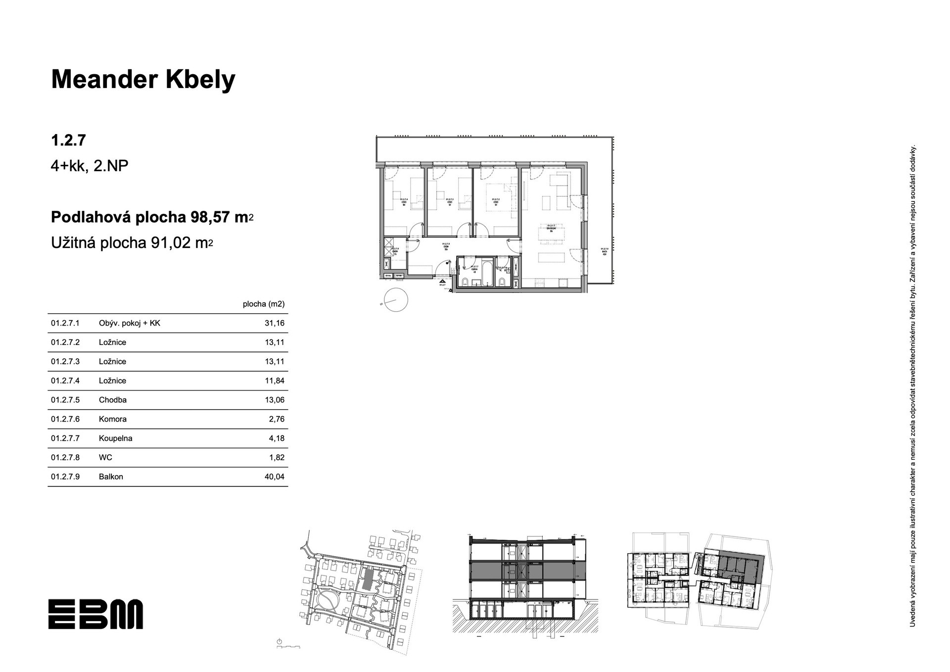 Prodej byt 4+kk - K Vinoři, Praha Kbely, 99 m² - 5