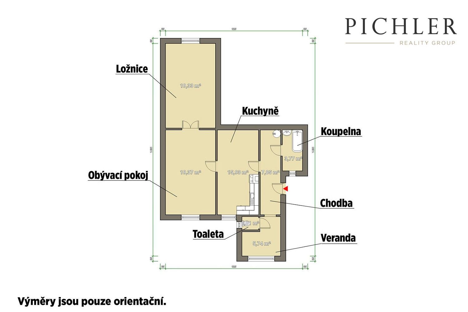 2+1, Malická, Plzeň - Severní Předměstí, 73 m² - 2