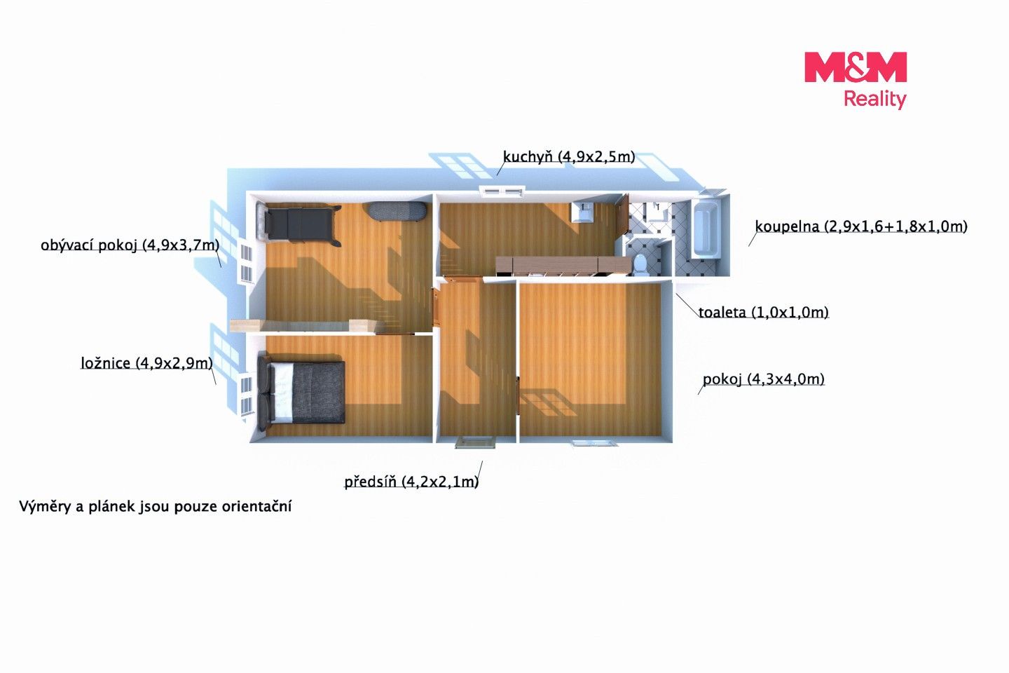 Prodej rodinný dům - Volenice, 90 m² - 5