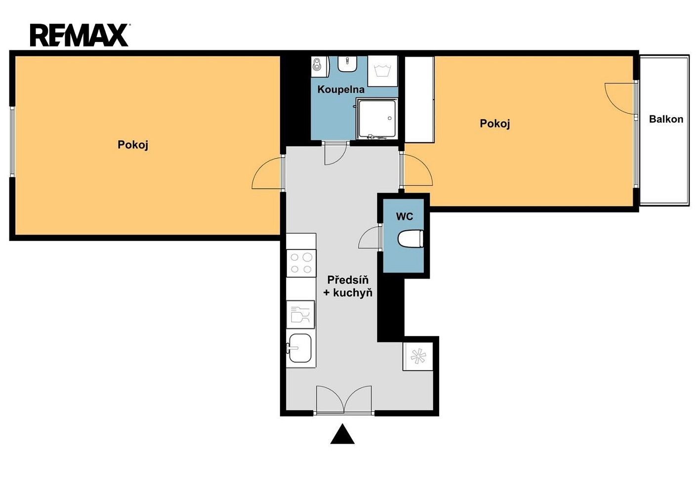 2+kk, Praha - Žižkov, okres Praha 3, Hlavní město Praha, 51 m² - 2