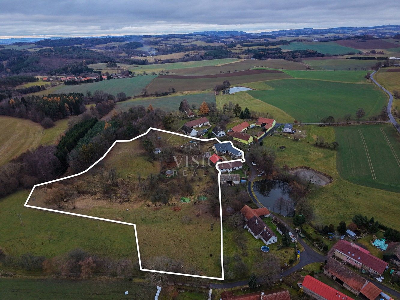 Zemědělské objekty, Heřmaničky - Křenovičky, okres Benešov, Středočeský kraj, 413 m² - 2