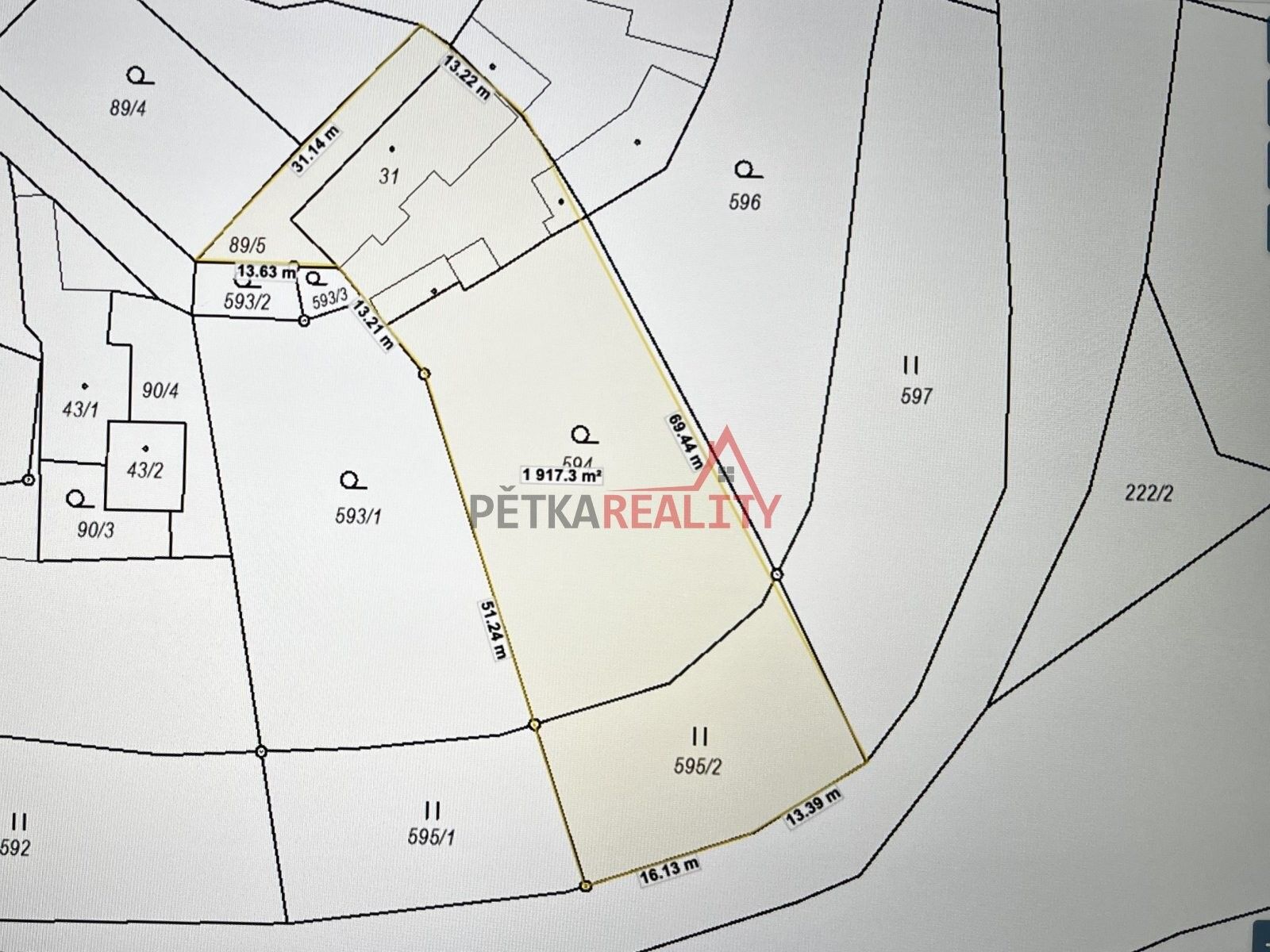 Pozemek pro bydlení · 1 823 m² · Potoční, Tábor - 3