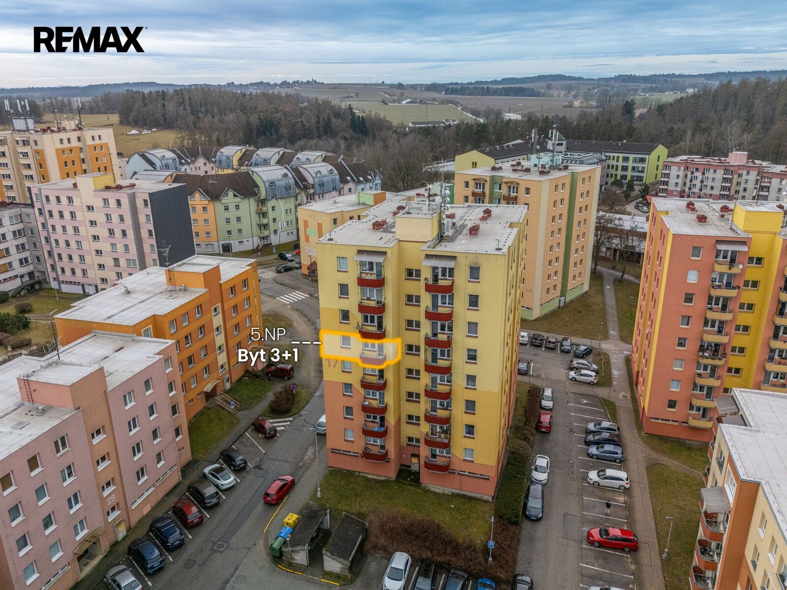 3+1, Kosmonautů 17, Jindřichův Hradec V, 66 m² - 2