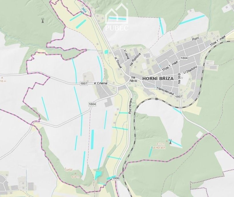 Zemědělské pozemky, Horní Bříza