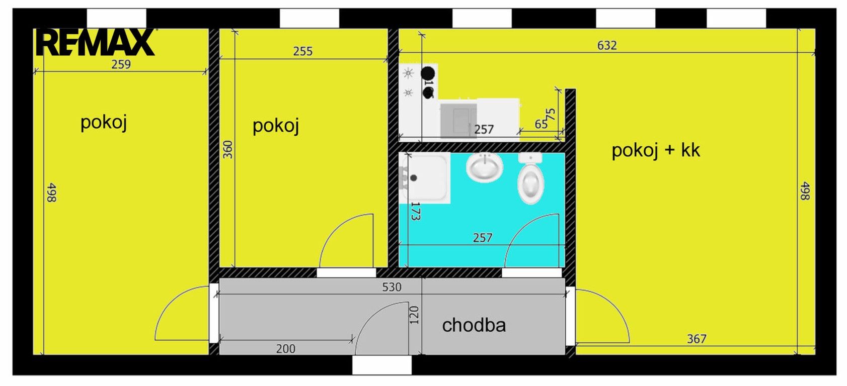 Byt 3+kk · 58 m² · Rooseveltova 388, Chlumec nad Cidlinou III - 3