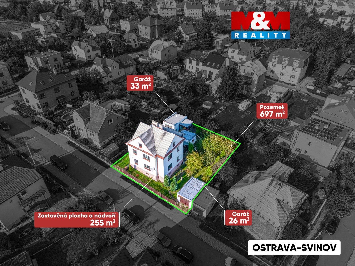 Rodinné domy, Leopolda Kříže, Ostrava, 350 m² - 1