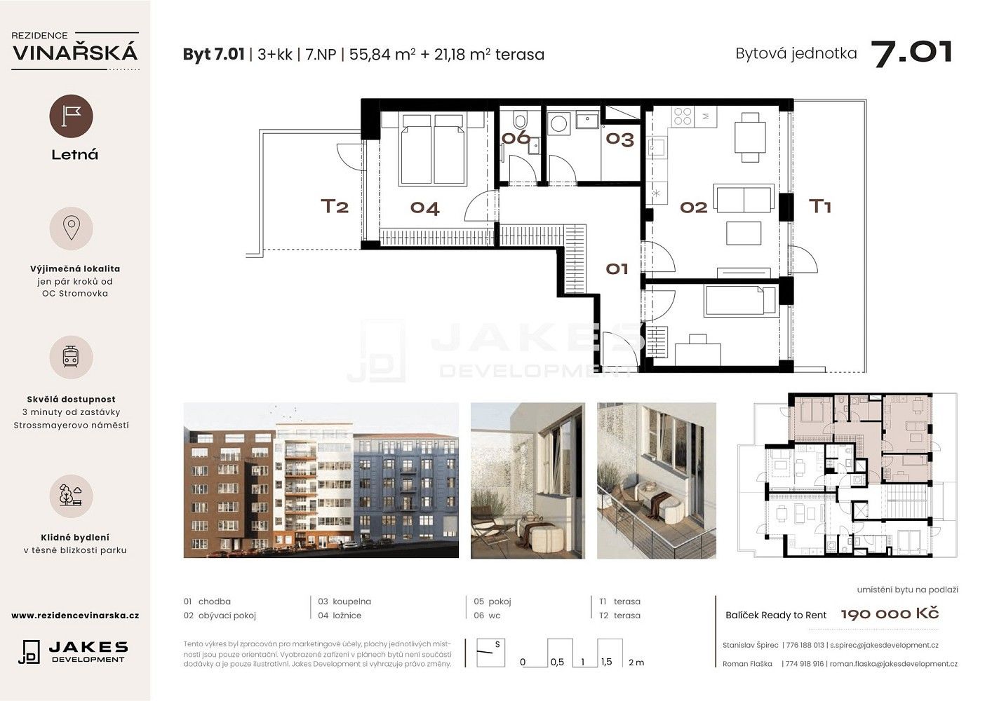 3+kk, Praha - Holešovice, okres Praha 7, Hlavní město Praha, 56 m² - 2