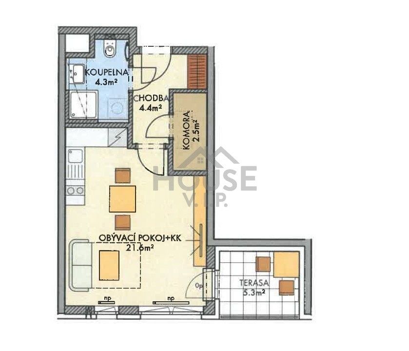 Prodej byt 2+kk - Stočesova, Praha, 34 m²