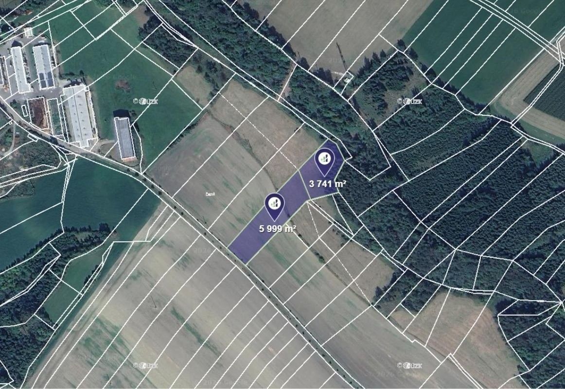 Zemědělské pozemky, Střemošice, 76 144 m²