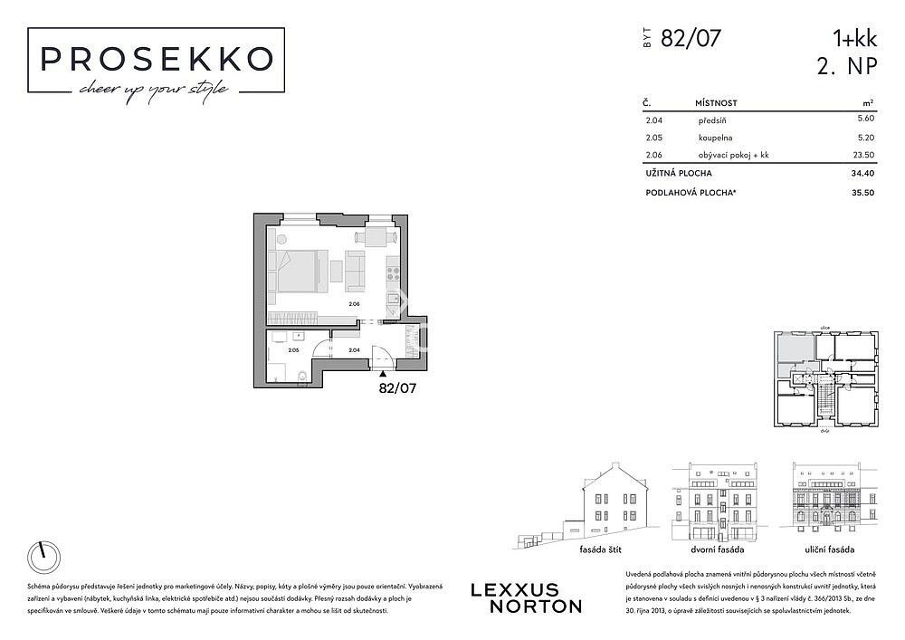 Prodej byt 1+kk - Praha - Prosek, okres Praha 9, Hlavní město Praha, 36 m² - 5