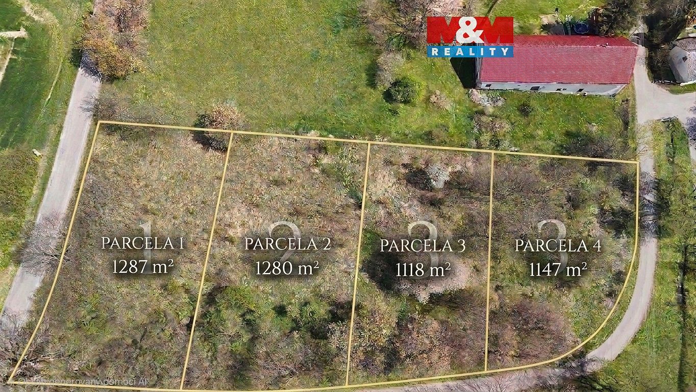 Pozemek pro bydlení, 1 280 m²