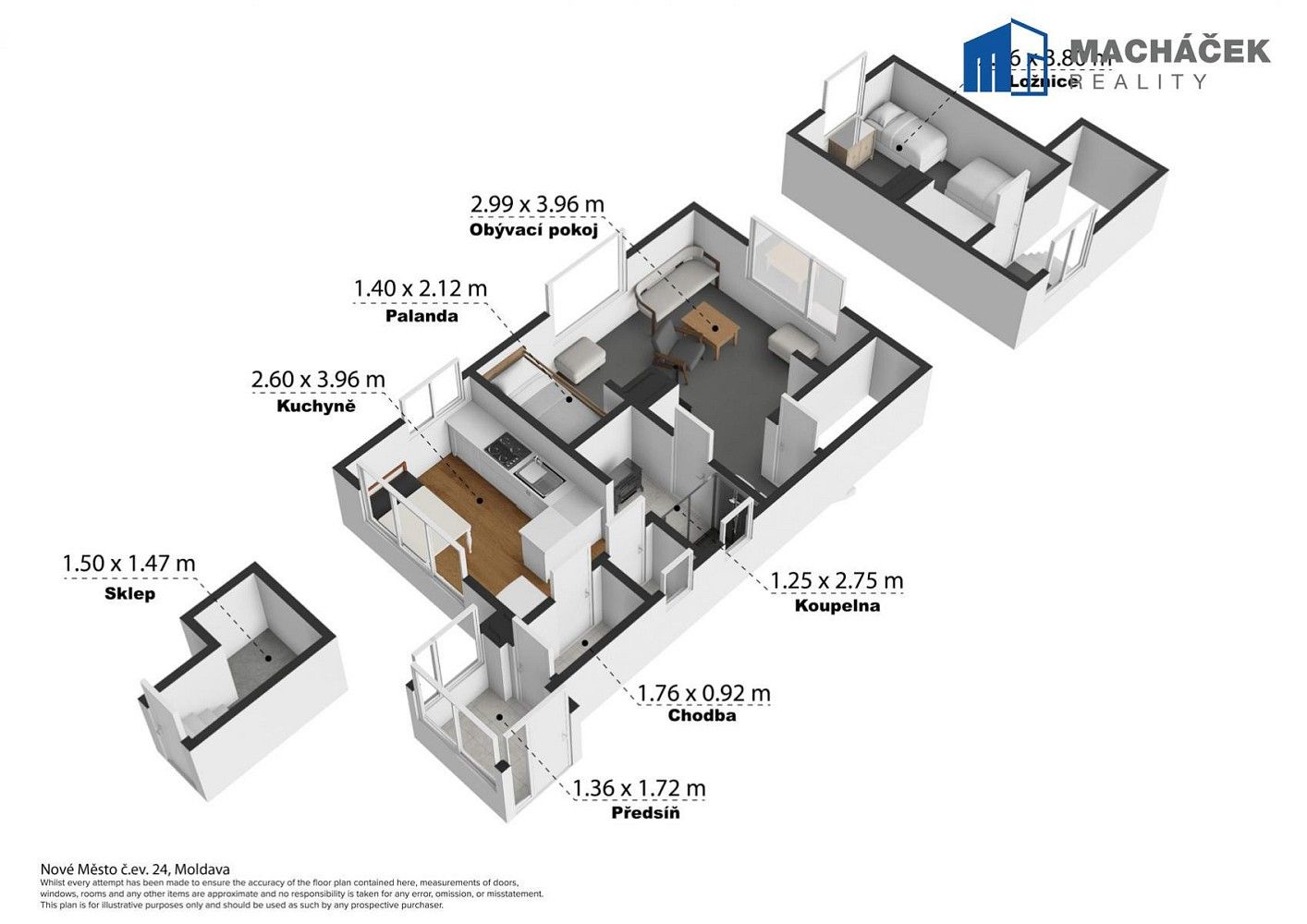 Chalupa · 44 m² · Moldava - Nové Město, okres Teplice, Ústecký kraj - 3