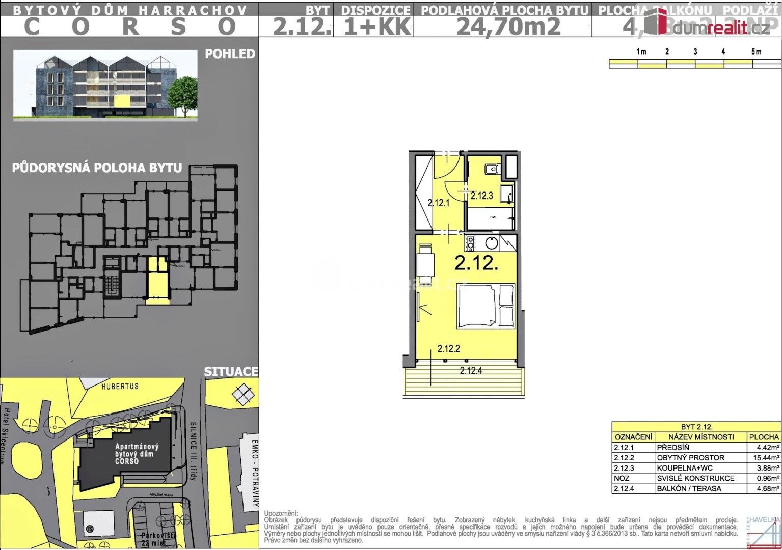 Prodej byt 1+kk - Harrachov, 29 m² - 5