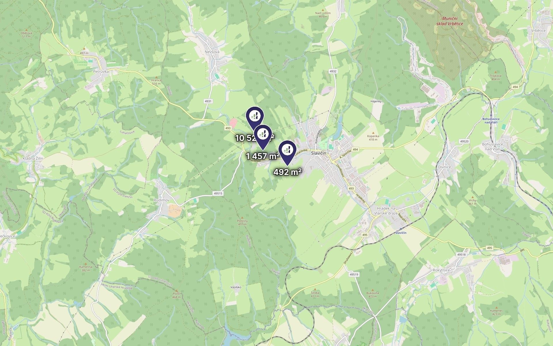 Louka · 13 392 m² · Slavičín - 3
