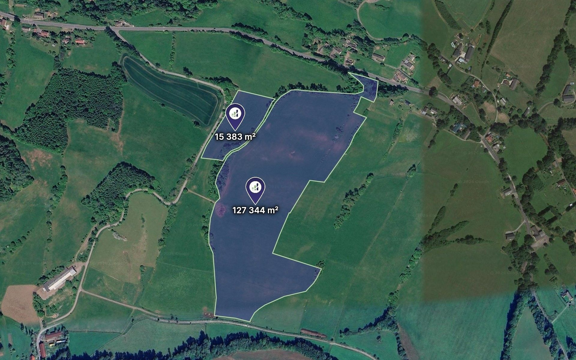 Louky, Horní Olešnice, 142 727 m² - 1