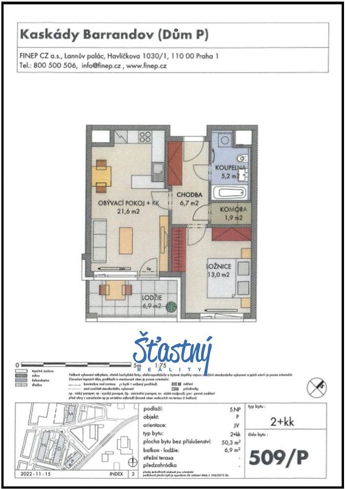 2+kk, Gollové, Praha 5 - Hlubočepy, 50 m² - 2