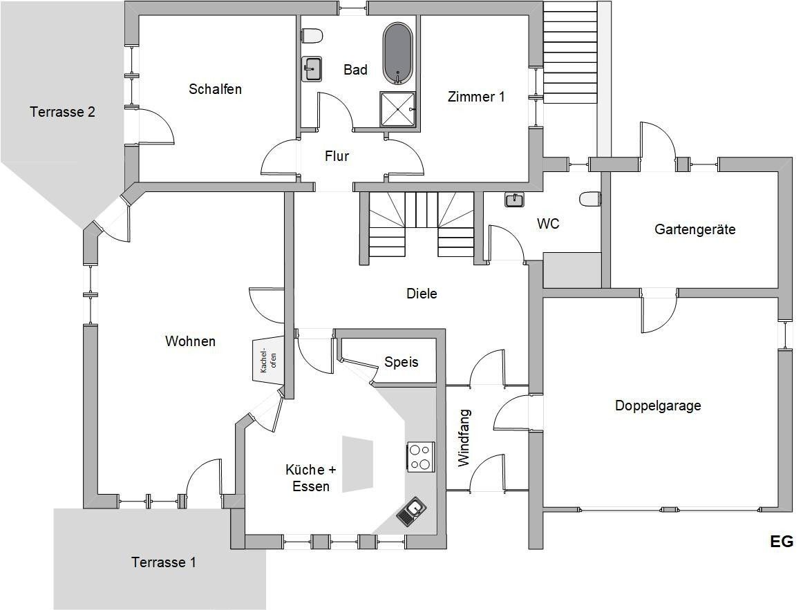 Rodinné domy, , Bádensko-Württembersko, 266 m² - 2