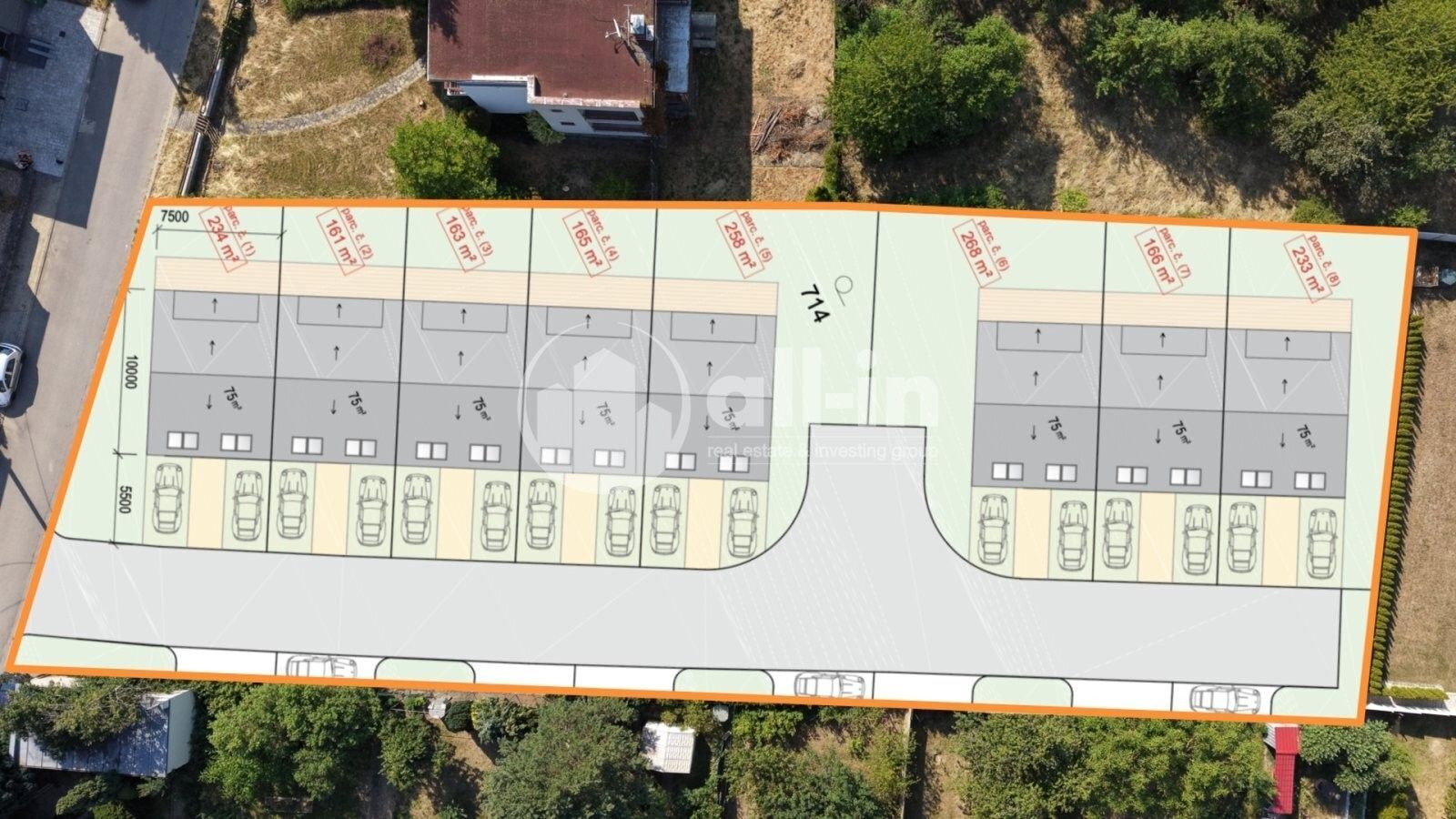Pozemky pro bydlení, Drnovice, 2 413 m² - 2
