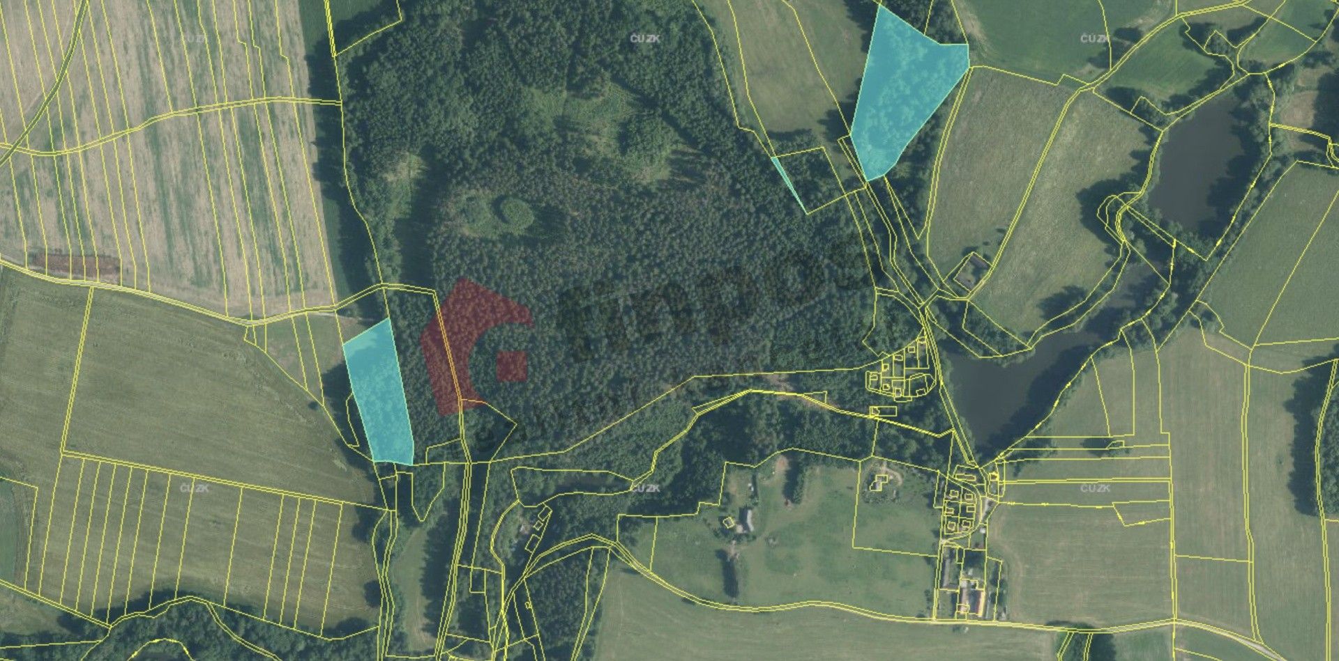 Prodej les - Stráž nad Nežárkou, 21 625 m²