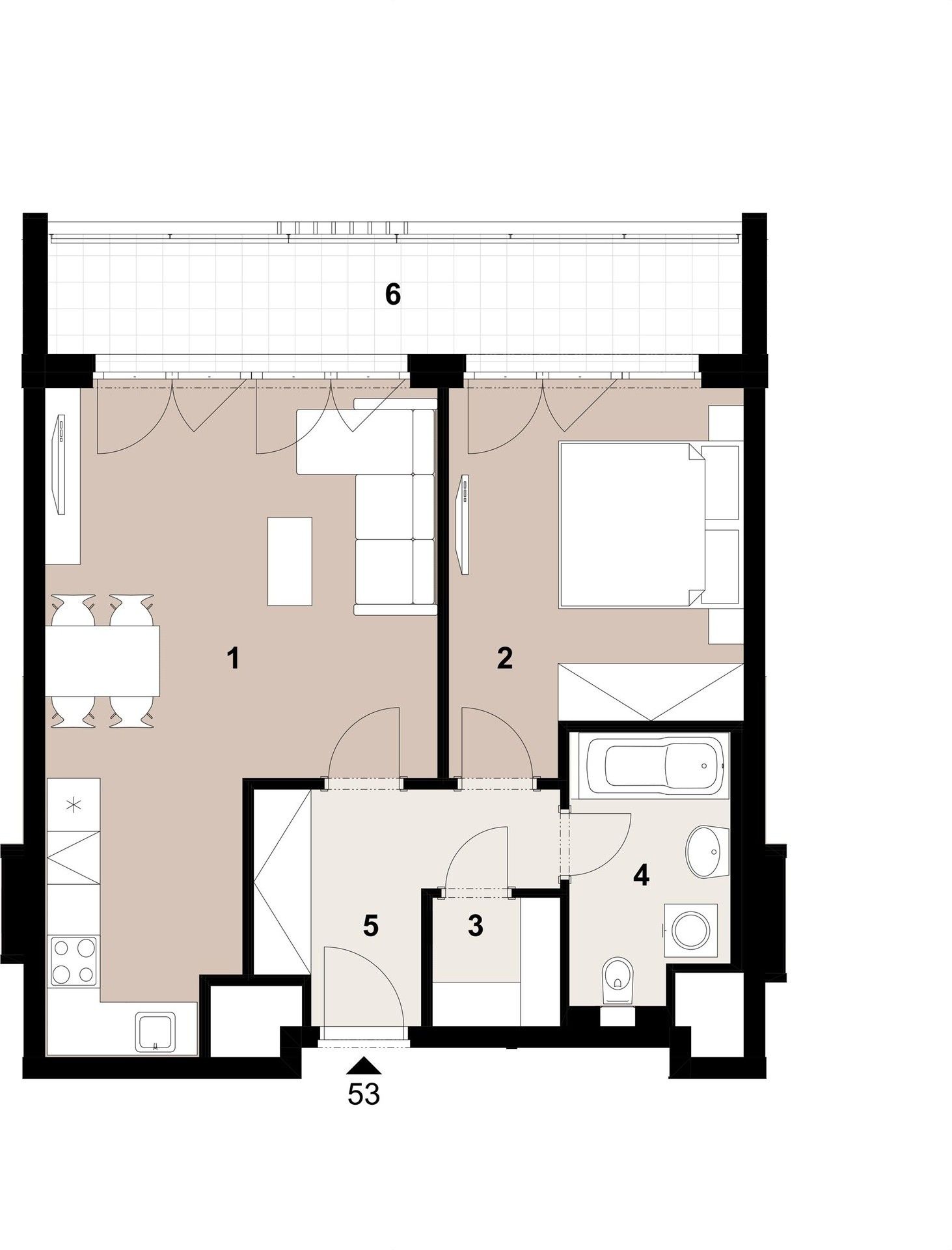 Prodej byt 2+kk - Makovská, Praha, 54 m²
