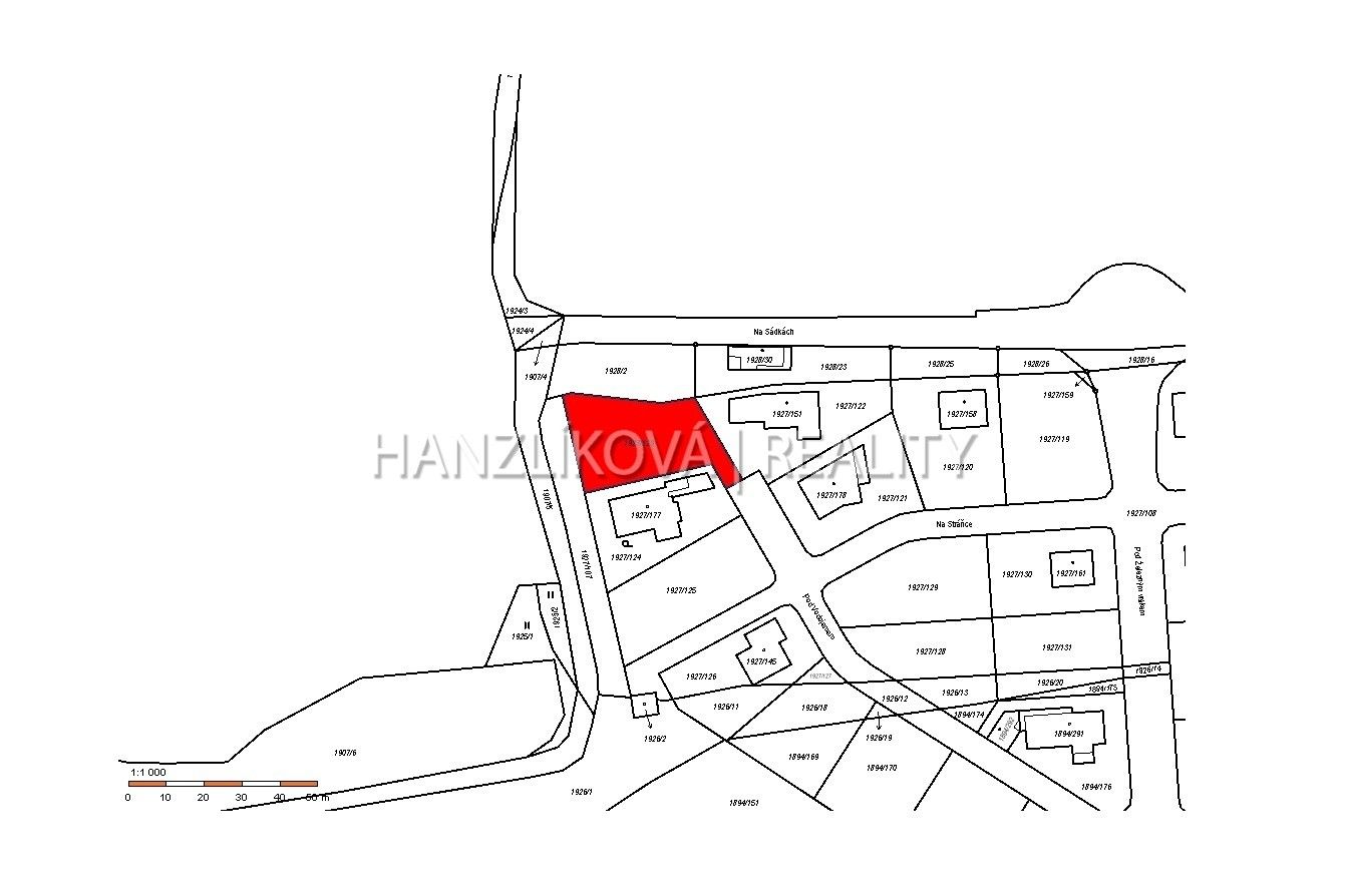 Pozemek pro bydlení · 826 m² · Na Sádkách, České Budějovice 2 - 3