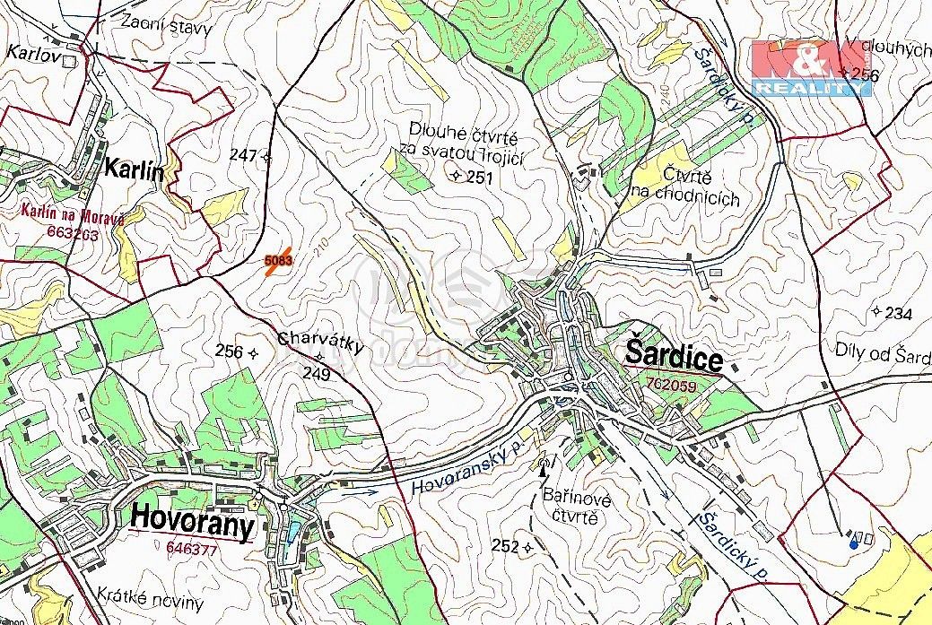Zemědělské pozemky, Šardice, okres Hodonín - 2
